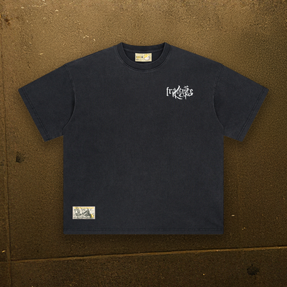 GOLD RUSH LOGO TEE - SILVER