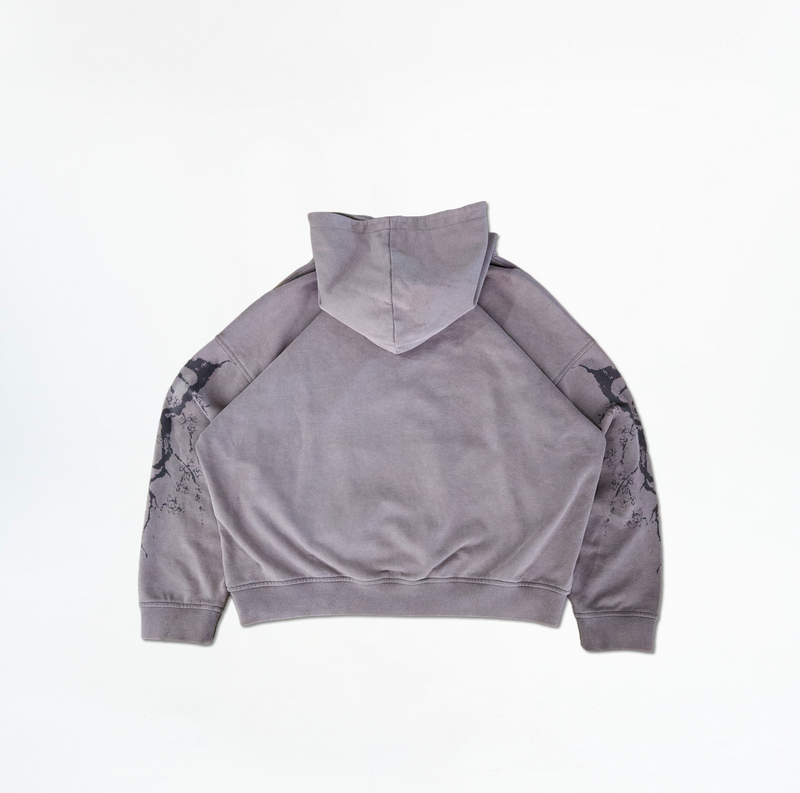 PEACE TREATY HOODIE - MONOCHROME
