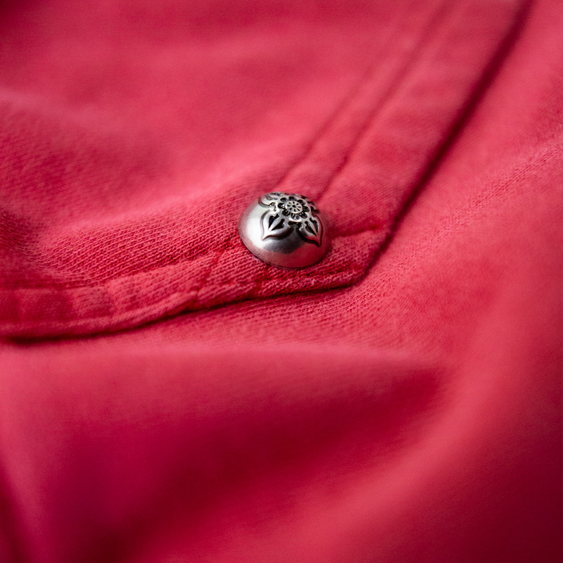 PEACE TREATY HOODIE - WASHED SCARLET