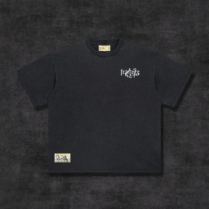 GOLD RUSH LOGO TEE - SILVER