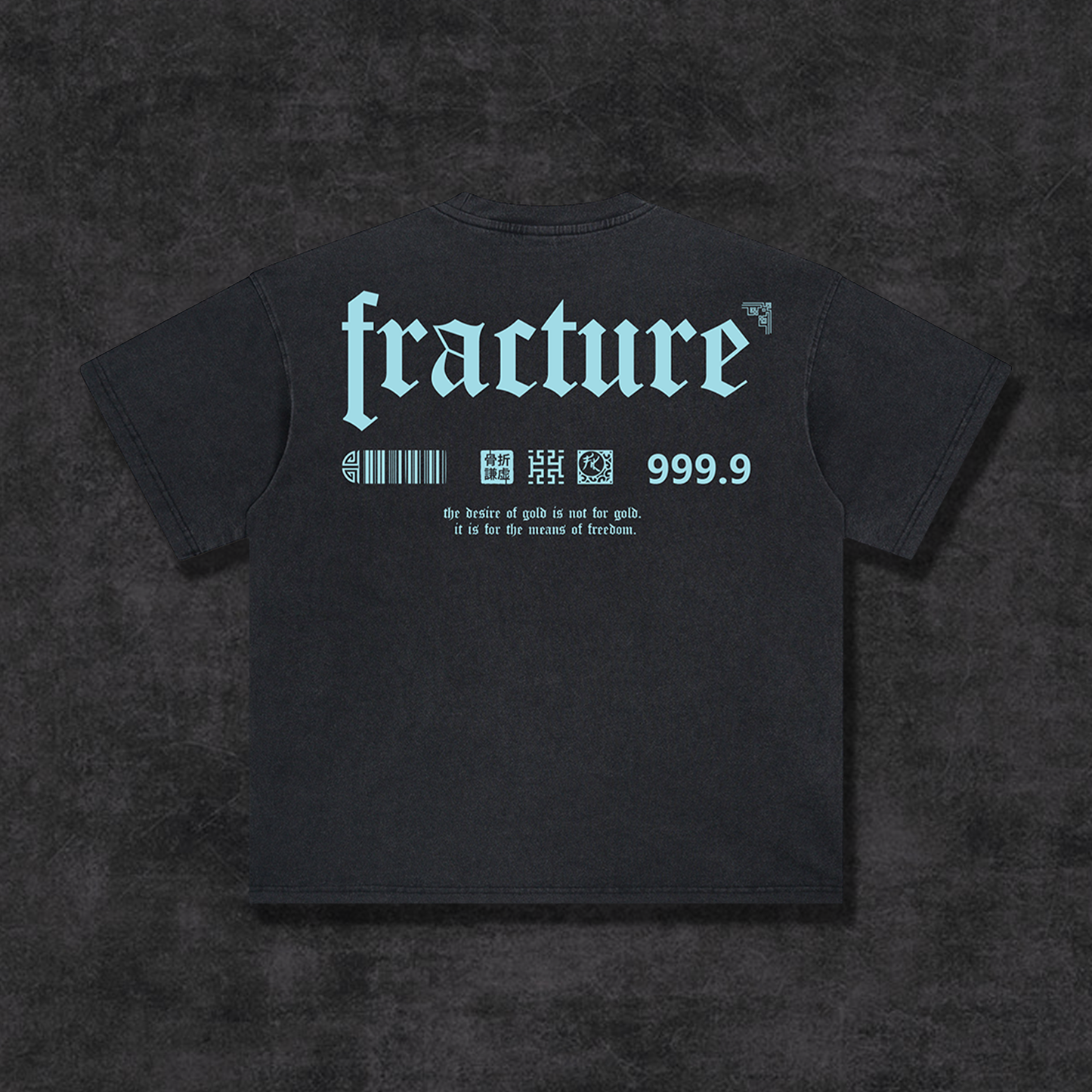 GOLD RUSH LOGO TEE - TIFFANY BLUE