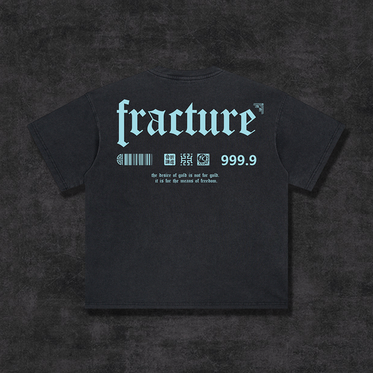 GOLD RUSH LOGO TEE - TIFFANY BLUE
