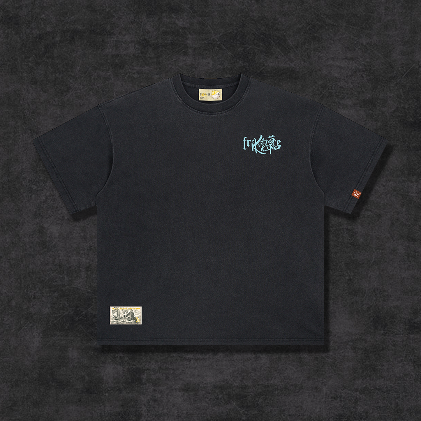 GOLD RUSH LOGO TEE - TIFFANY BLUE