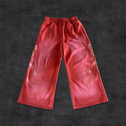 DRAGON SWEATS - WASHED SCARLET