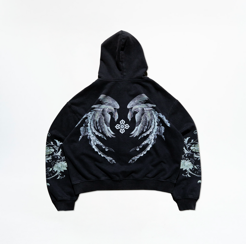 DISTRESSED LACQUER ZIPUP