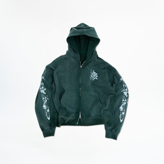 KINGSLAYER ZIPUP - FOREST GREEN