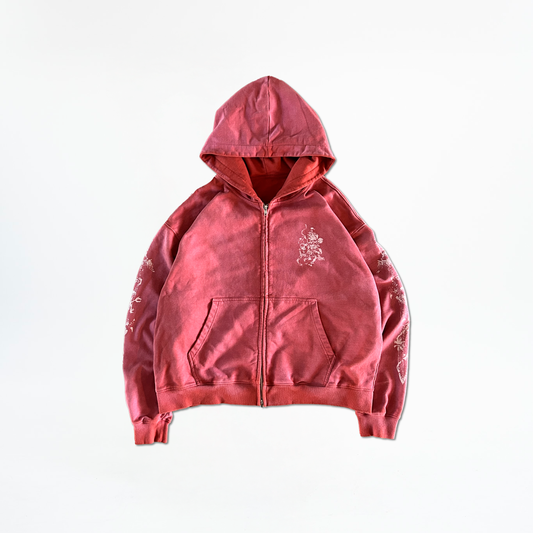 KINGSLAYER ZIPUP - WASHED SCARLET