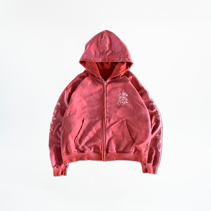 KINGSLAYER ZIPUP - WASHED SCARLET