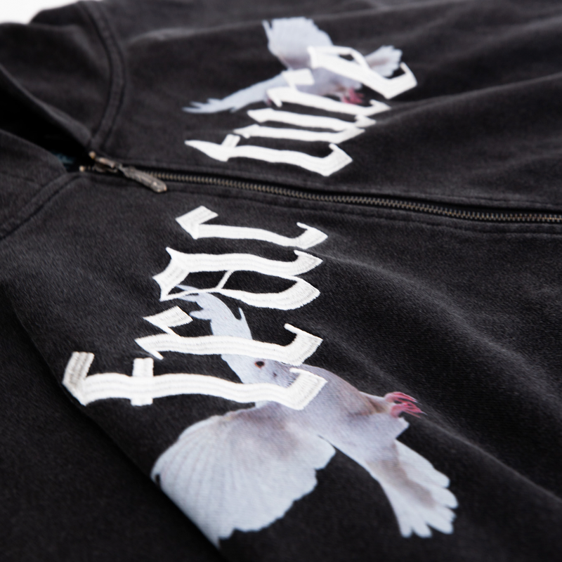 RYUK ZIPUP - WASHED BLACK