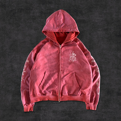 KINGSLAYER ZIPUP - WASHED SCARLET