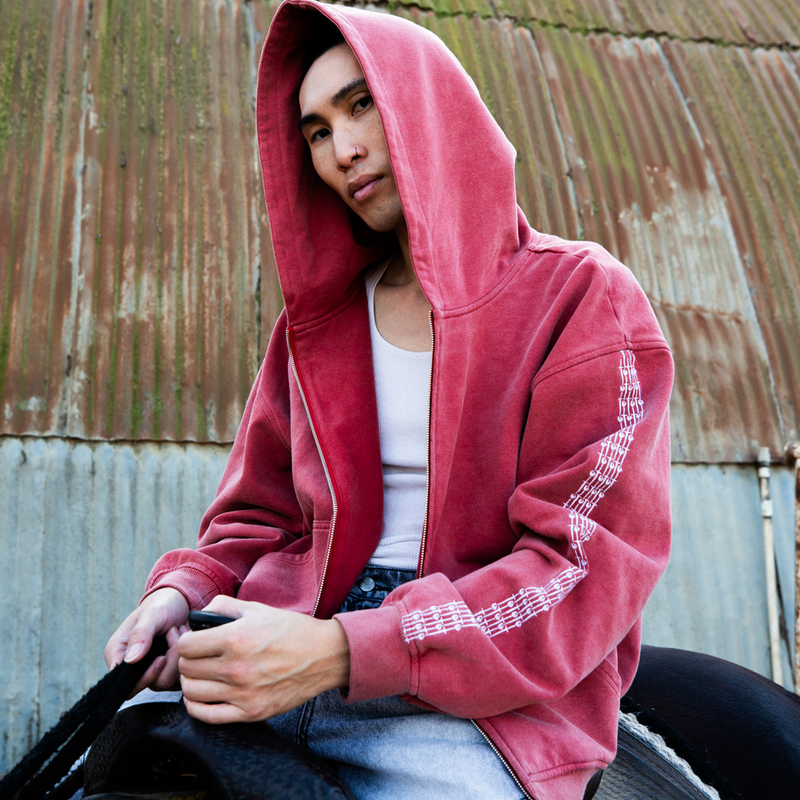 NEEDLES ZIPUP - CRIMSON TIDE