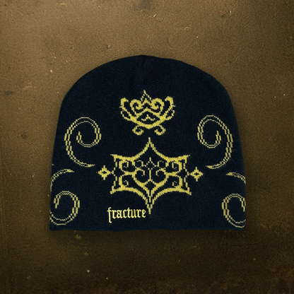 AINU SKULL BEANIE - GOLD