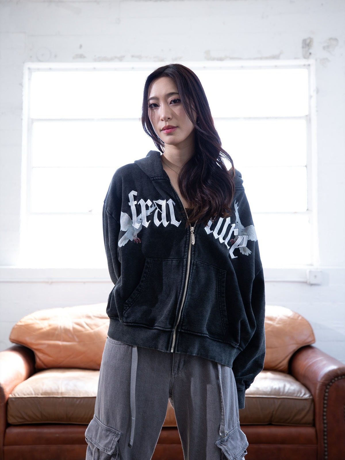 RYUK ZIPUP - WASHED BLACK